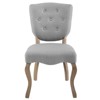 Modway Array Vintage French Upholstered Dining Side Chair Light Gray - 4 of 4