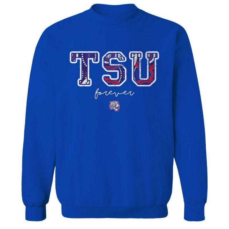 HBCU Culture Shop Tennessee State Tigers Forever Crew Neck Fleece Sweatshirt, 1 of 2
