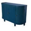 Chery Life 4 Doors Storage Cabinet with Curvy Edge, Sliding Door, Freestanding Credenza, Console Table for Kitchen - 4 of 4