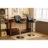 Roundhill Furniture Glasgow Contemporary Tufted Adjustable Height Hidraulic Bar Stools, Black, Set of 2 - 4 of 4