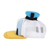 Disney Classic Characters Donald Duck Die Cut Bill And Hatt Applique Nylon And Mesh B5 Trucker Hat Snapback - 2 of 4