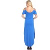 Women's Cold Shoulder Lexi Maxi Dress with Pockets - White Mark - 3 of 4