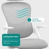 CAVINAS Ergonomic Office Chair with Adjustable Headrest and Flip-Up Arms, Mesh Home Office Desk Chairs, Swivel Chair with High Back, Computer Chair - 4 of 4