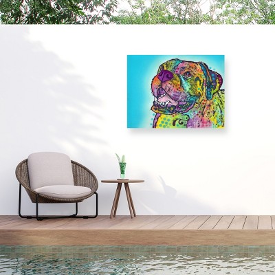 "Smiling Boxer" Outdoor Canvas