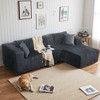 Large L-Shape Corner Sofa, 105" Modular Sectional - Freestanding Couch with Deep Seat, Zero Assembly Required for Modern Living Space - 2 of 4