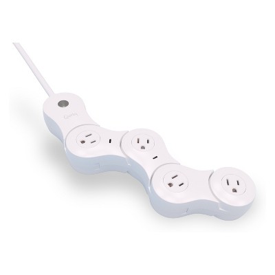 Quirky Pivot Power Surge Protector Smart White