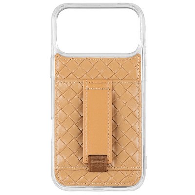 Walli Cases Sandstone Weave Phone Case with Wallet and Finger Strap