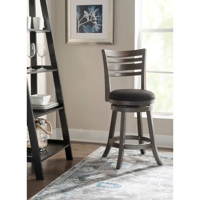 24" Buxton Swivel Counter Height Barstool Gray - Powell Company