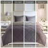 Sapphtopaz King Diamond Quilt Bedding Set Reversible Down Alternative Comforter Set with Pillow Sham,Machine Washable - 3 of 4