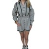 Women's STRIPE COLLARED NECK ROMPER - &merci - 2 of 3
