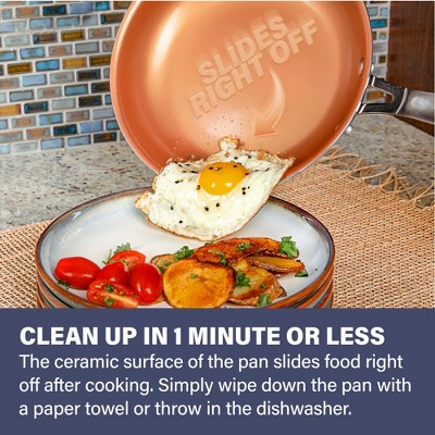 13-Piece Copper and Black Nonstick Aluminum Cookware Set