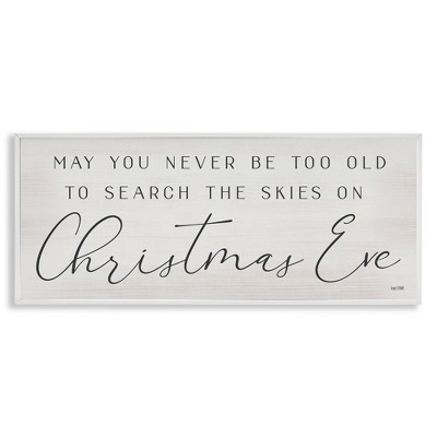 Stupell Industries Inspiring Christmas Eve Sentiment, 30" x 13"