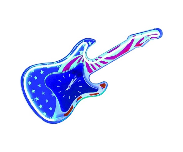 American Guitar Wall Clock - Creative Motion Industries&#174;