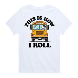 Boys' - Peanuts - This Is How I Roll Short Sleeve Graphic T-Shirt - 1 of 4