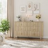 Fluted Dresser 54 Inch Wide, 7-Drawer Wood Dresser for Bedroom, Modern Chest of Drawers, Storage Organizer Cabinet for Living Room, Hallway - 3 of 4