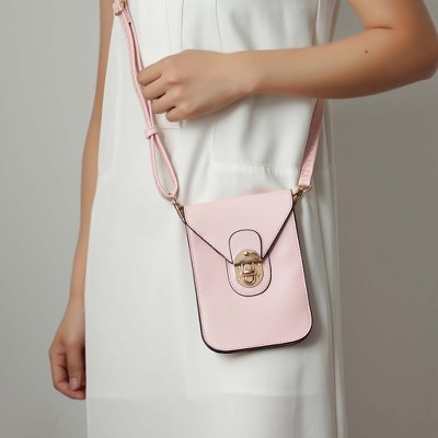 MKF Collection Phone Crossbody Bag, Havana Saffiano Vegan Leather Convertible Clutch | MKF Collection by Mia K - Black — фото 3
