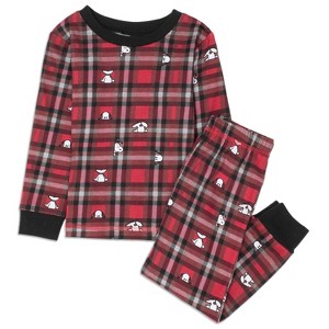 6M-18M Baby Snoopy Print Cotton Family Matching Pajamas Holiday 2-Piece Sets for Christmas with Woodstock Charlie Brown Linus - PEANUTS - 1 of 4