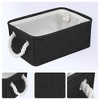REGALWOVEN Cotton Collapsible Lightweight Sturdy Open Storage Bins 3 Pcs - 2 of 4