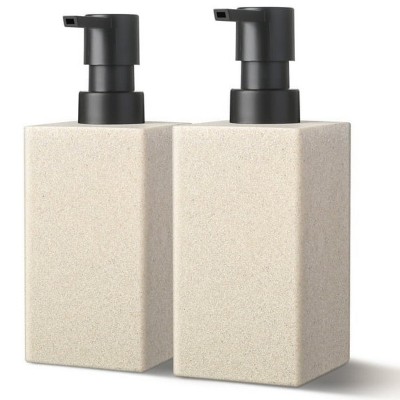 LunaLulinlk Soap Dispenser Bathroom, Resin Hand Soap Dispenser with Pump for Kitchen 12 oz