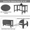 CAVINAS Dining Table Kitchen Table Farmhouse Wood Extendable Dining Table with Drop Leaf - 3 of 4