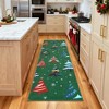 Christmas Area Rug Washable Indoor Decorative Carpet Non Slip Low Pile Xmas Tree Pattern Rug for Living Room Bedroom - 4 of 4