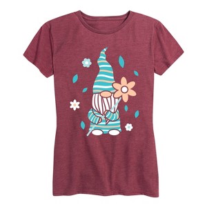 Women's - Instant Message - Scandinavian Garden Gnome Short Sleeve Graphic T-Shirt - 1 of 4