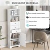 NicBex 67.3" Modern Matte Finish Bathroom Cabinet with Adjustable Shelves,1 Door&3 Drawers,Freestanding Storage Cabinet for Bathroom - 4 of 4