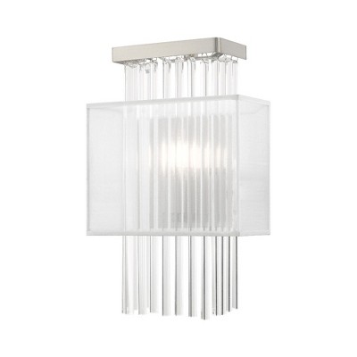 Livex Lighting Alexis 1 - Light Wall Light in  Brushed Nickel