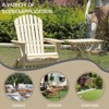 ALEXOUN Solid Cypress Wood Folding Table - 19.75 Inch Portable Outdoor Side Table,for Patio, Balcony, Camping - Foldable Accent Table - 2 of 4