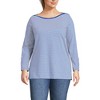 Lands' End Women's Supima Cotton Adjustable 3/4 Sleeve Boatneck Tunic - 4 of 4