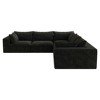 MAYEERTY 39.8" Cloud Sofa Black - 39.8", Corduroy, Double-Layer, No Assembly, DIY for Corner - 3 of 4