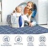 Machine Washable Area Rug Non Slip Non Shedding Rug Modern Floral Low Pile Carpet Foldable Stain Resistant Rugs for Bedroom Living Room Guest Room - 4 of 4