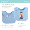 The Peanutshell Terry Cotton Baby Bibs for Boys, 8-Pack, Blue/Gray - 4 of 4