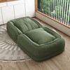 ORRD Upholstered Human Dog Bed, Foldable Sofa Bed w/ 5 Positions & 2 Pillows for Bedroom & Living Room, Off White - 2 of 4