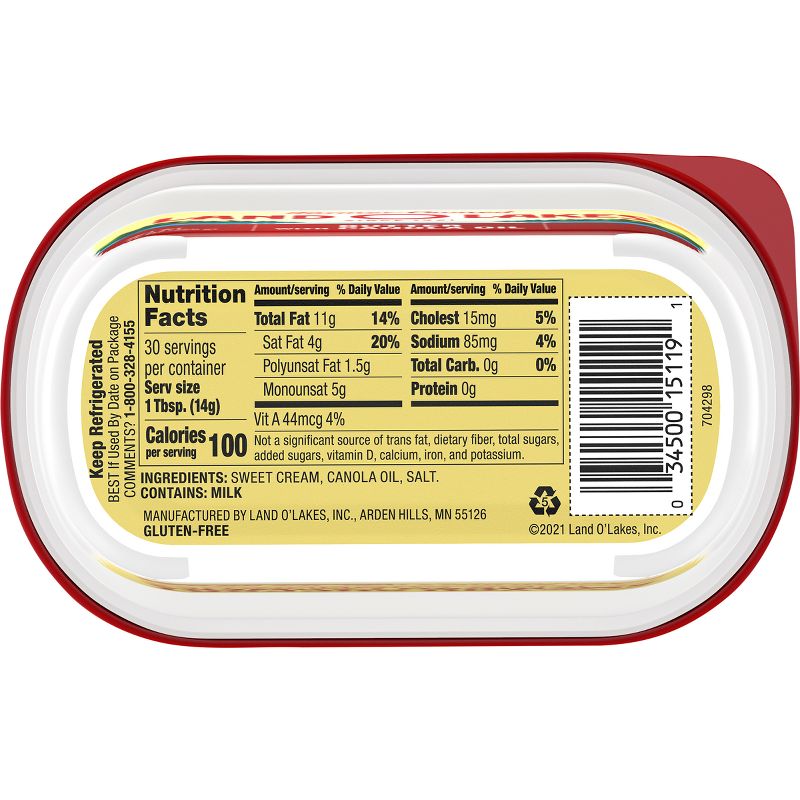 Land O Lakes Butter with Canola Oil - 15oz, 4 of 6