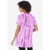 Woman Within Plus Size V-Neck Tie-Dye Tunic - 3 of 4