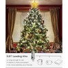 Aoibox Christmas Tree Topper 11 Inch Star with 40 LED Colorful Lights Remote Control 8 Lighting Modes USB Powered 1 Piece Gold Large - 4 of 4