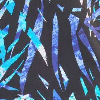 blue painterly leaves