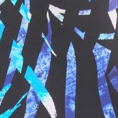 blue painterly leaves
