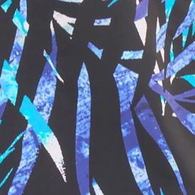 blue painterly leaves