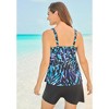 Swim 365 Women's Plus Size Longer-Length Tiered-Ruffle Tankini Top - 3 of 4