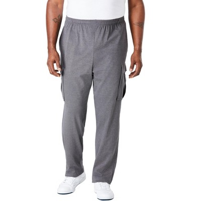 KingSize Men's Big & Tall Lightweight Jersey Cargo Sweatpants