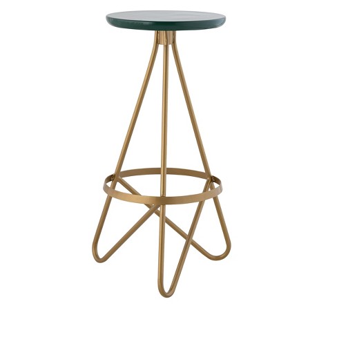 JONATHAN Y Spiroa Modern Industrial Metal Backless Circular Bar Stool - image 1 of 4