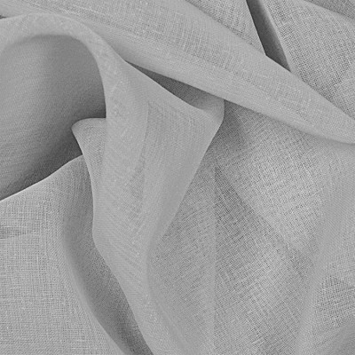 White Semi-Sheer Pleated Rod Pocket Window Panel, 52" x 63"