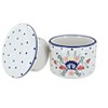 Blue Rose Polish Pottery M136 Manufaktura French Butter Dish - 3 of 3