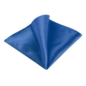 INSPIRE CHIC Men's Wedding Party Solid Color Self-Folded Pocket Squares - 1 of 4