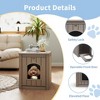 Gulches Cat Litter Box Furniture Enclosure Easy Assembly and Clean, Fits 12.5"W×21"D Litter Boxes, 7.5"×9" Door, Odor-Minimizing - 2 of 4
