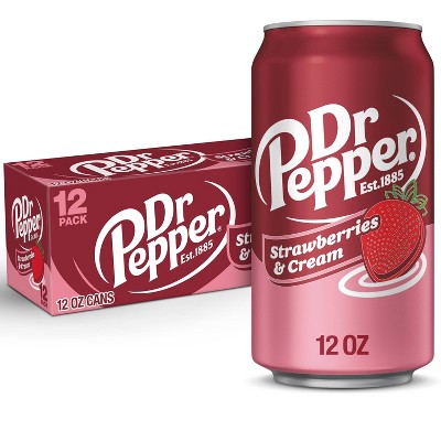 Dr Pepper Strawberries &#38; Cream Soda - 12pk/12 fl oz Cans_5