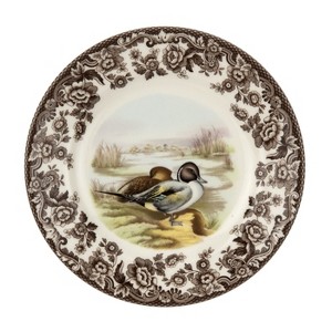 Spode Woodland 10.5” Dinner Plate, Perfect for Thanksgiving and Other Special Occasions, Made in England, Bird Motifs - 1 of 2