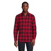 Lands' End Men's Traditional Fit Flagship Flannel Shirt - Small - Red  Buffalo Check